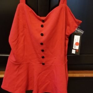 3 for $30. Pin up  style sexy classic red top.